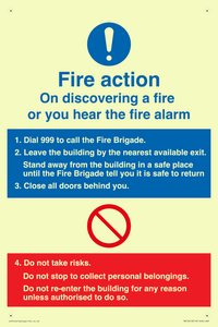 Basic Fire Action Notice